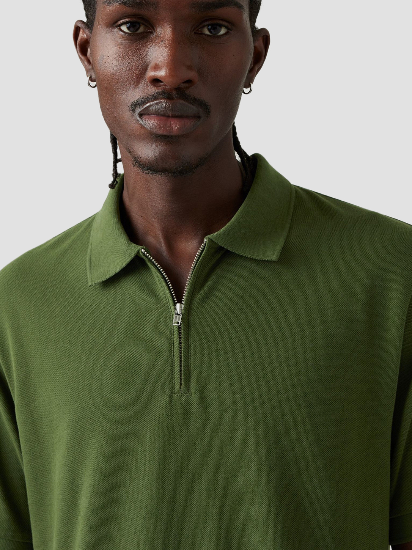 Мужское зеленое поло модель 001EF;0002 Фото