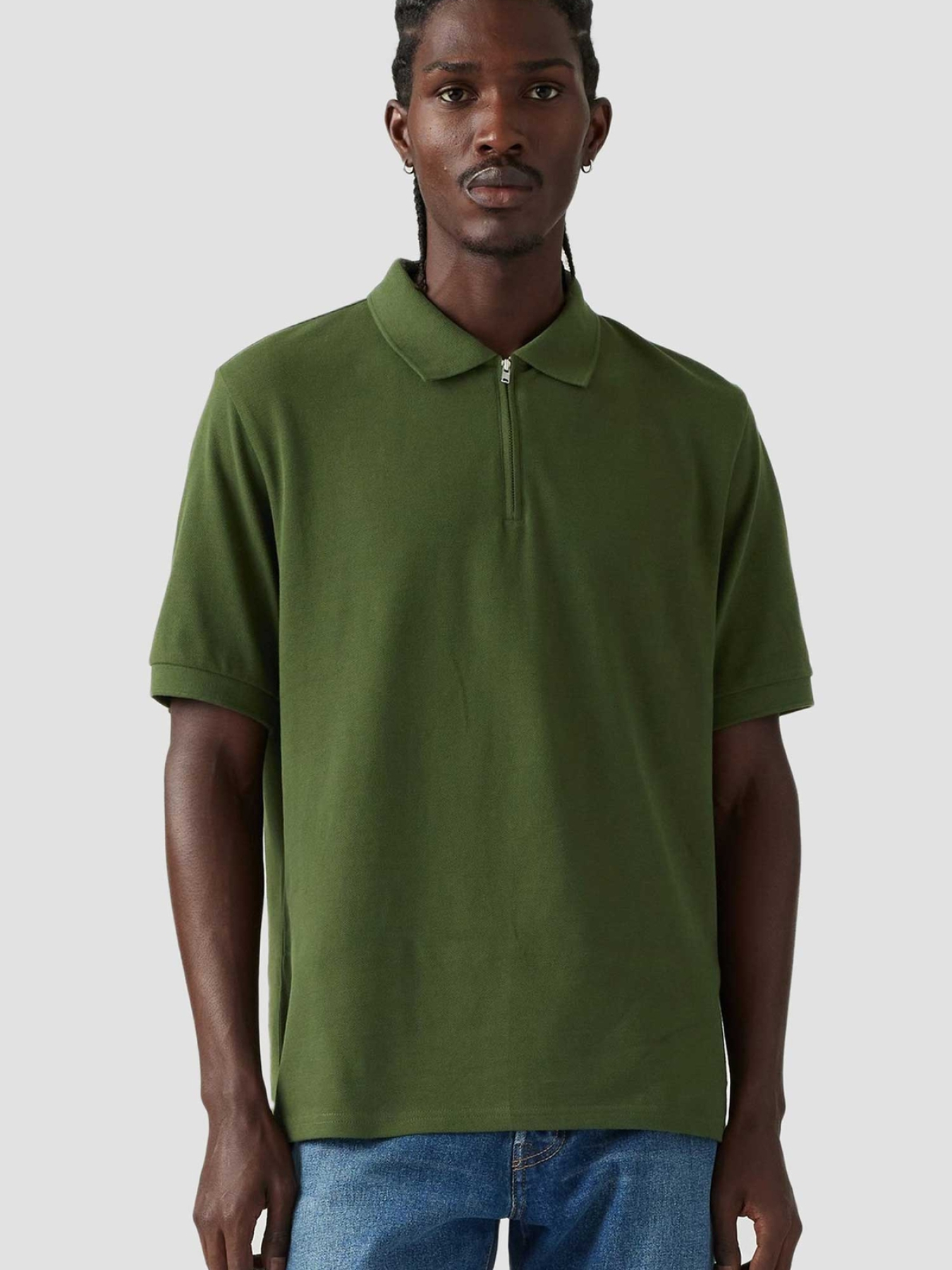 Мужское зеленое поло модель 001EF;0002 Фото