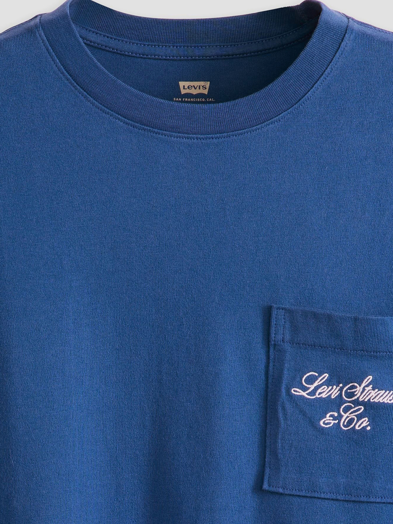 Мужская синяя футболка модель 001MH;0003 Фото