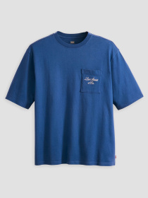 Мужская синяя футболка модель 001MH;0003 Фото