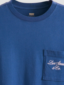 Мужская синяя футболка модель 001MH;0003 Фото