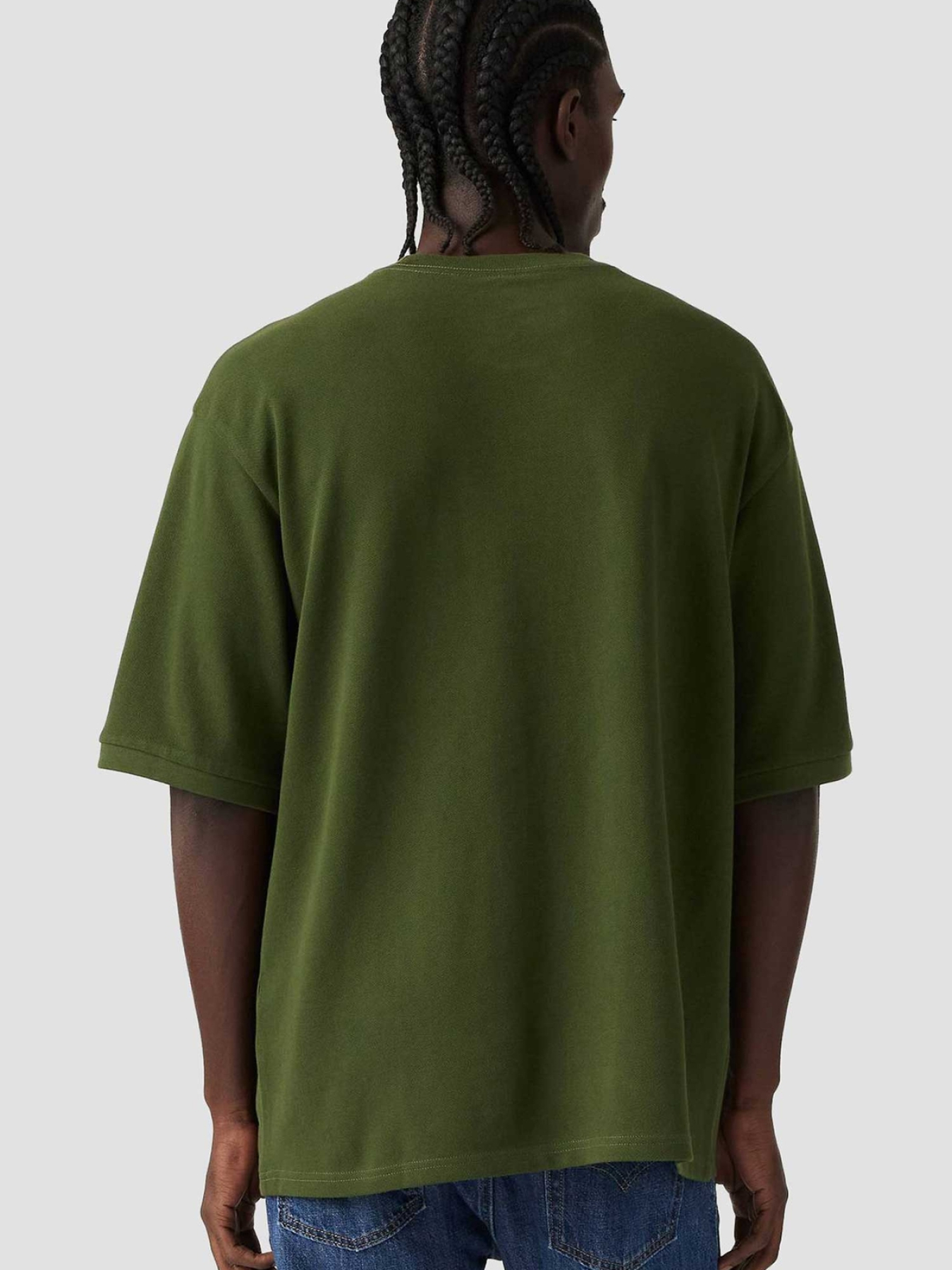 Чоловіча зелена футболка модель 001MN;0000 Фото