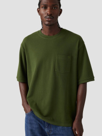 Чоловіча зелена футболка модель 001MN;0000 Фото