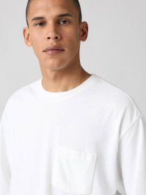 Чоловіча біла футболка модель 001MN;0001 Фото