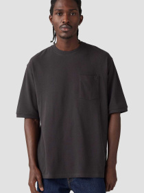 Чоловіча чорна футболка модель 001MN;0002 Фото