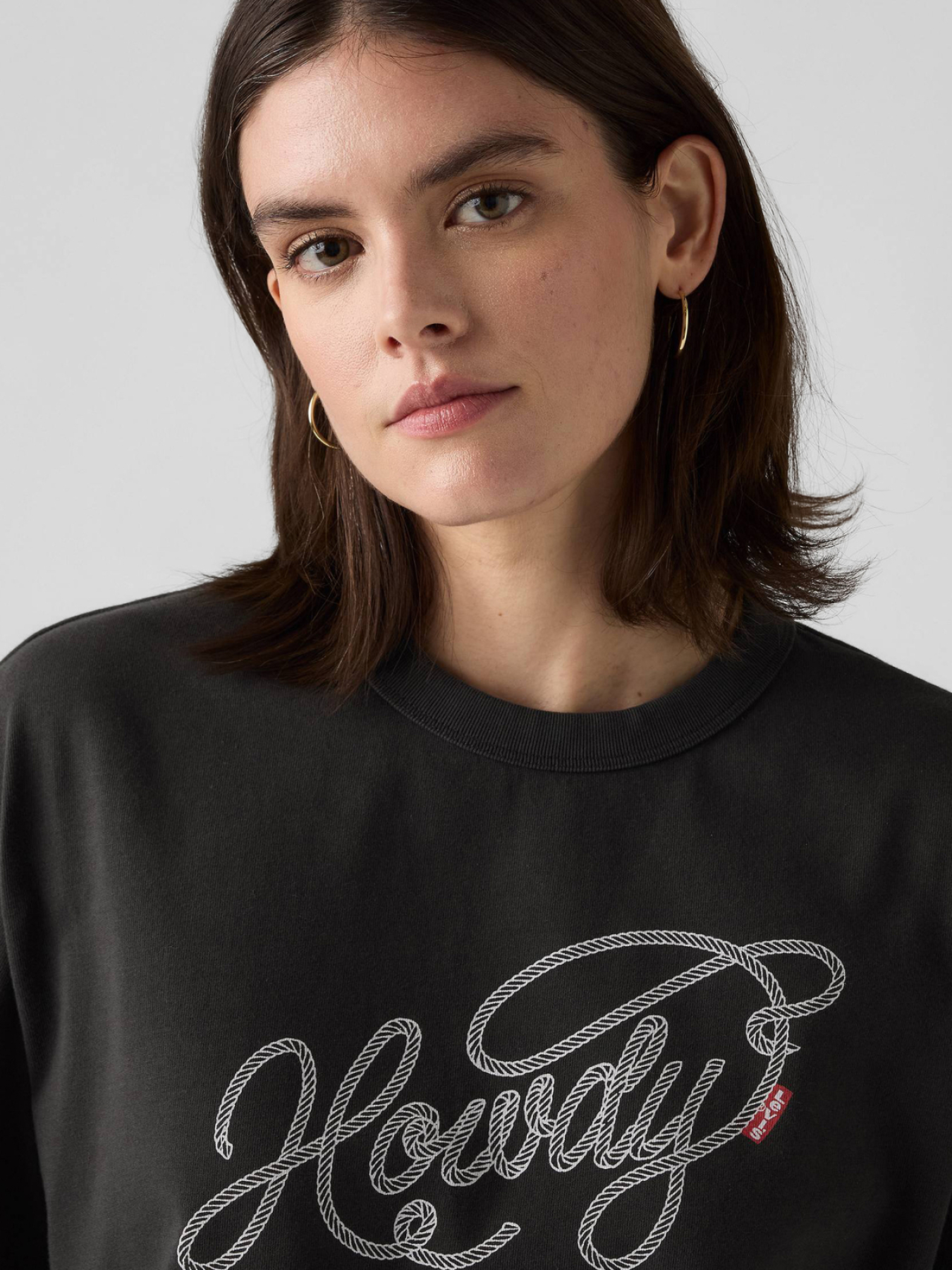 Жіноча темно-сіра футболка модель 001MX;0008 Фото