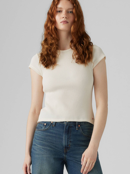 Жіноча біла футболка модель 003PW;0000 Фото