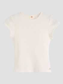 Жіноча біла футболка модель 003PW;0000 Фото