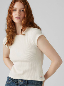 Жіноча біла футболка модель 003PW;0000 Фото