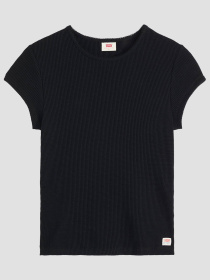 Жіноча чорна футболка модель 003PW;0001 Фото