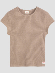 Жіноча бежева футболка модель 003PW;0003 Фото
