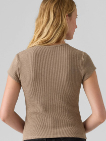 Жіноча бежева футболка модель 003PW;0003 Фото