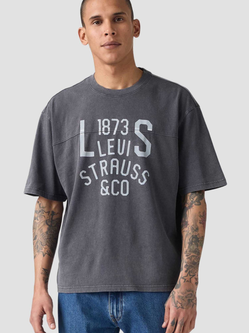 Чоловіча темно-сіра футболка модель 003QV;0000 Фото