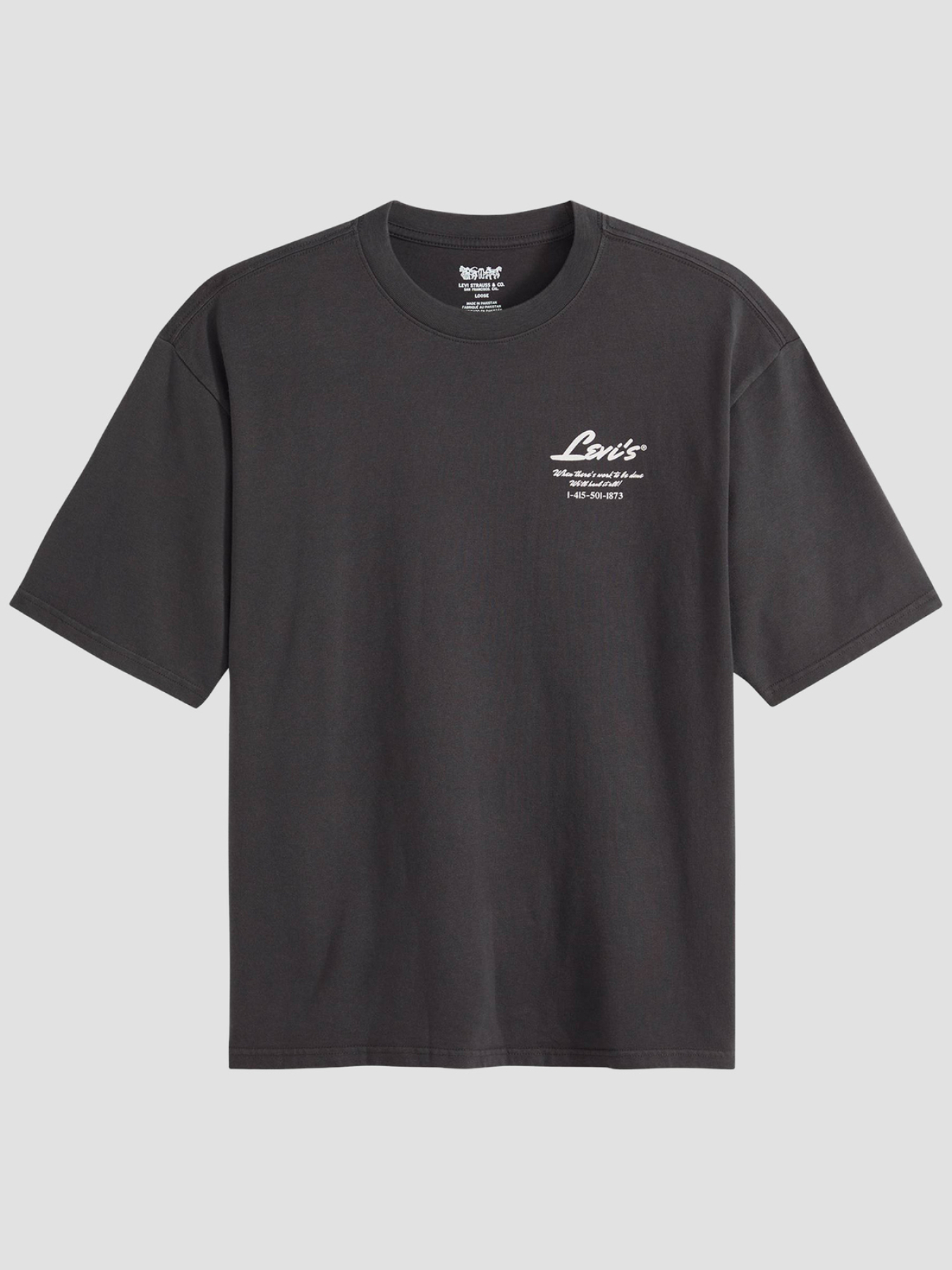 Чоловіча чорна футболка модель 003XL;0000 Фото