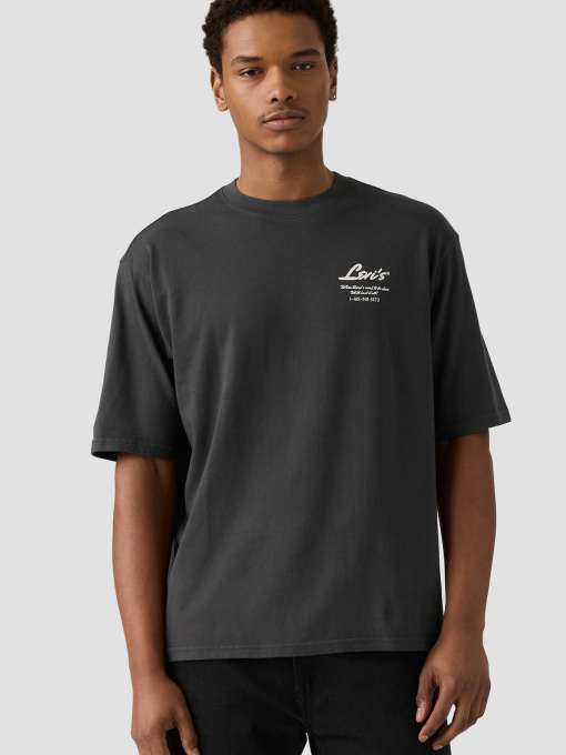 Чоловіча чорна футболка модель 003XL;0000 Фото