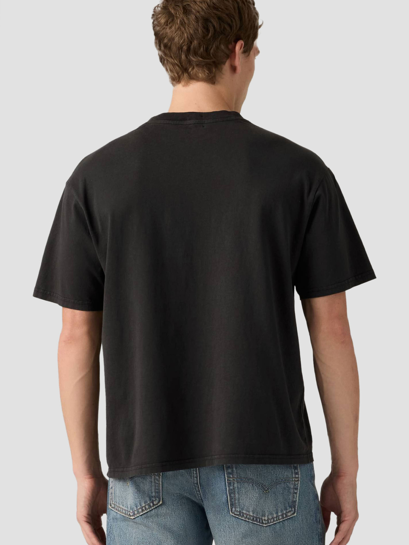 Мужская черная футболка модель 0049F;0025 Фото