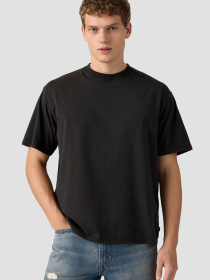 Мужская черная футболка модель 0049F;0025 Фото