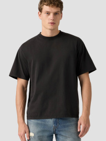 Мужская черная футболка модель 0049F;0025 Фото