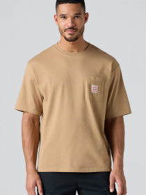 Чоловіча бежева футболка модель 004NU;0001 Фото