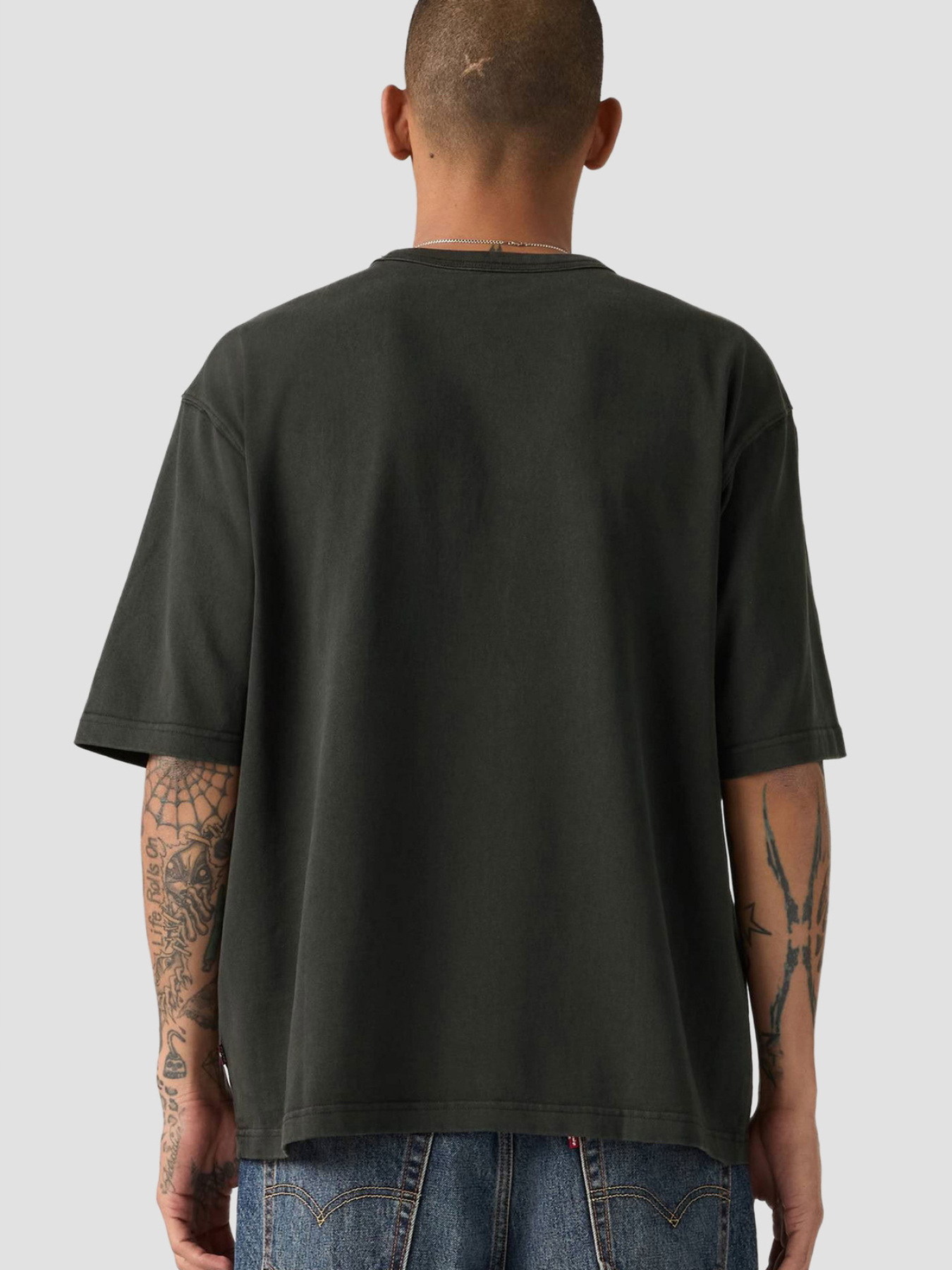 Мужская темно-серая футболка модель 005GY;0001 Фото