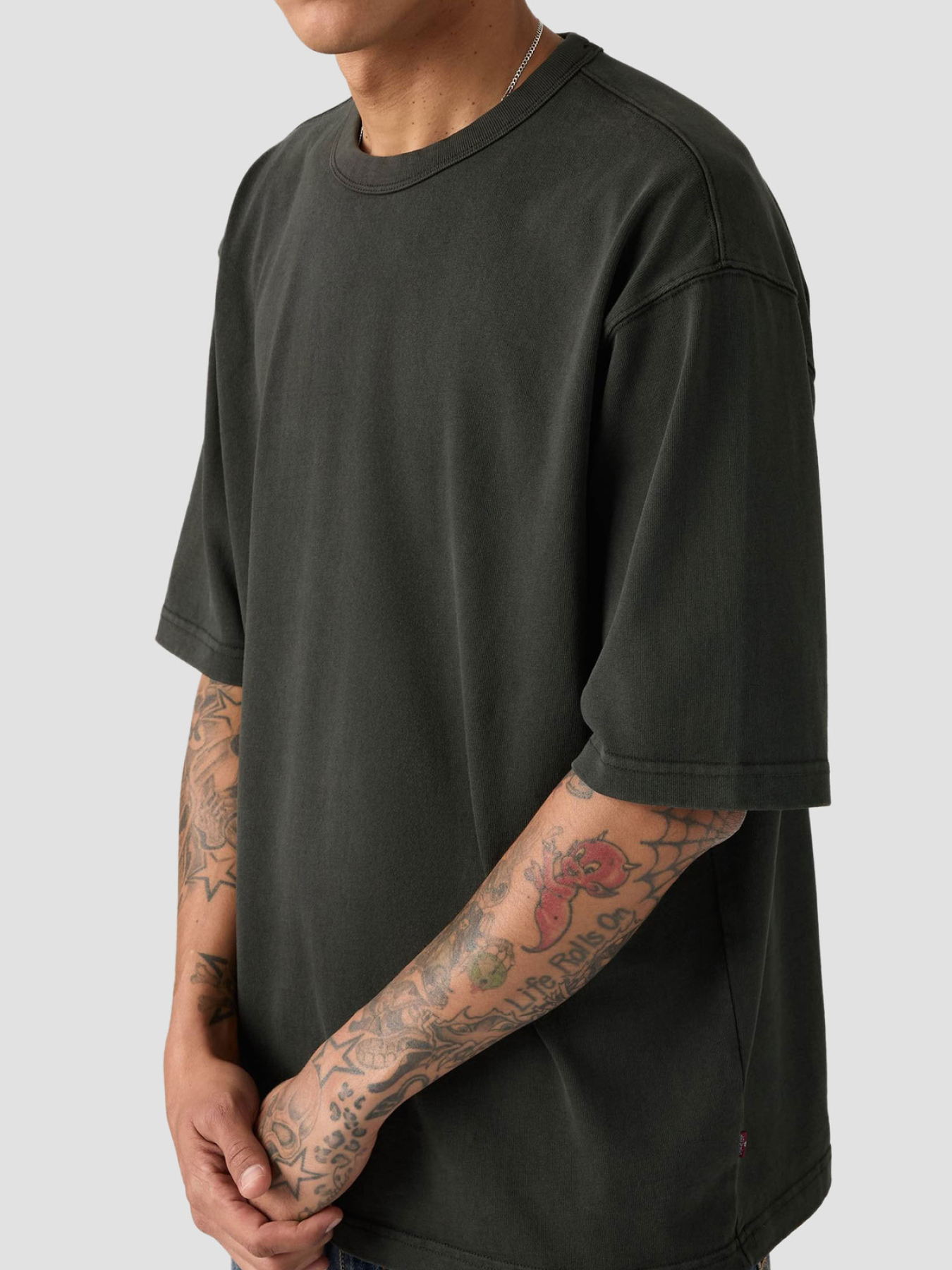 Мужская темно-серая футболка модель 005GY;0001 Фото