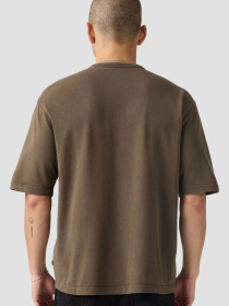 Мужская коричневая футболка модель 005GY;0002 Фото
