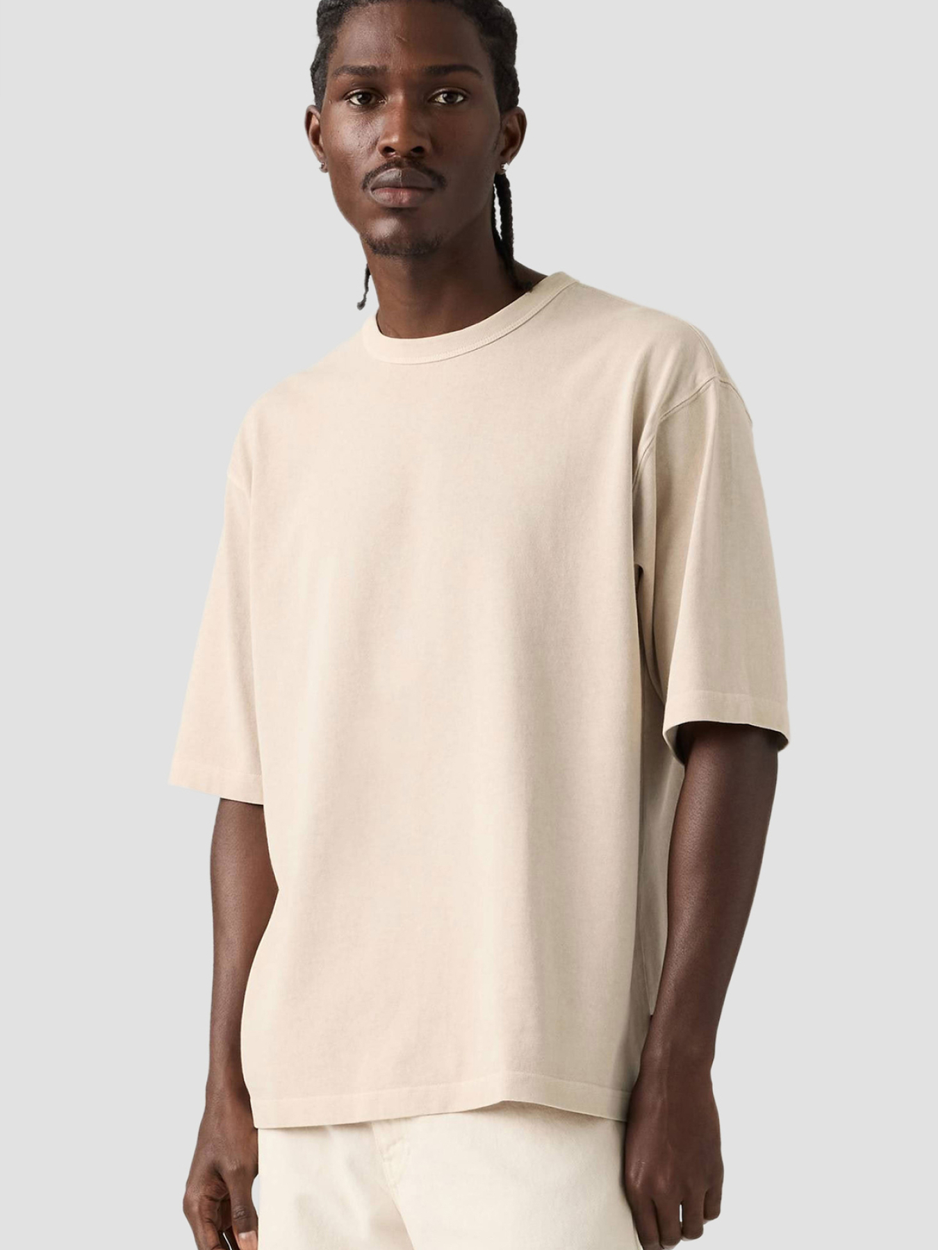 Мужская белая футболка модель 005GY;0004 Фото