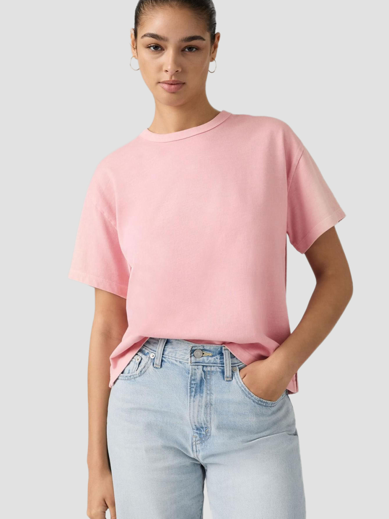 Жіноча рожева футболка модель 005IX;0007 Фото