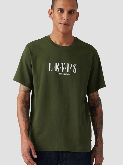 Чоловіча зелена футболка модель 16143;1676 Фото