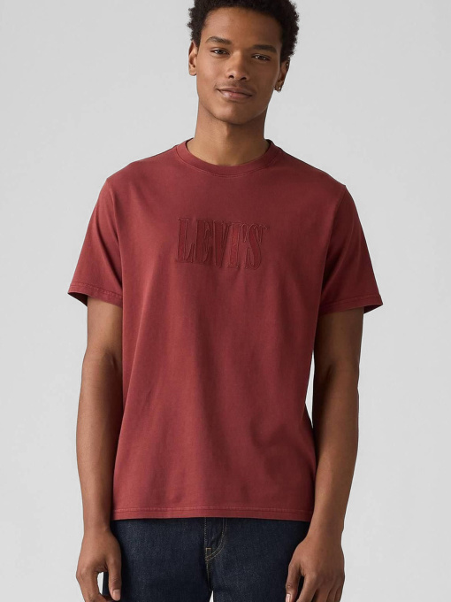 Чоловіча червона футболка модель 16143;1677 Фото