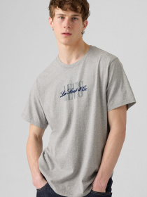 Чоловіча сіра футболка модель 16143;1682 Фото