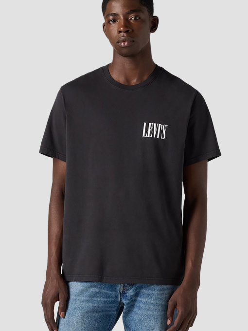 Чоловіча чорна футболка модель 16143;1685 Фото