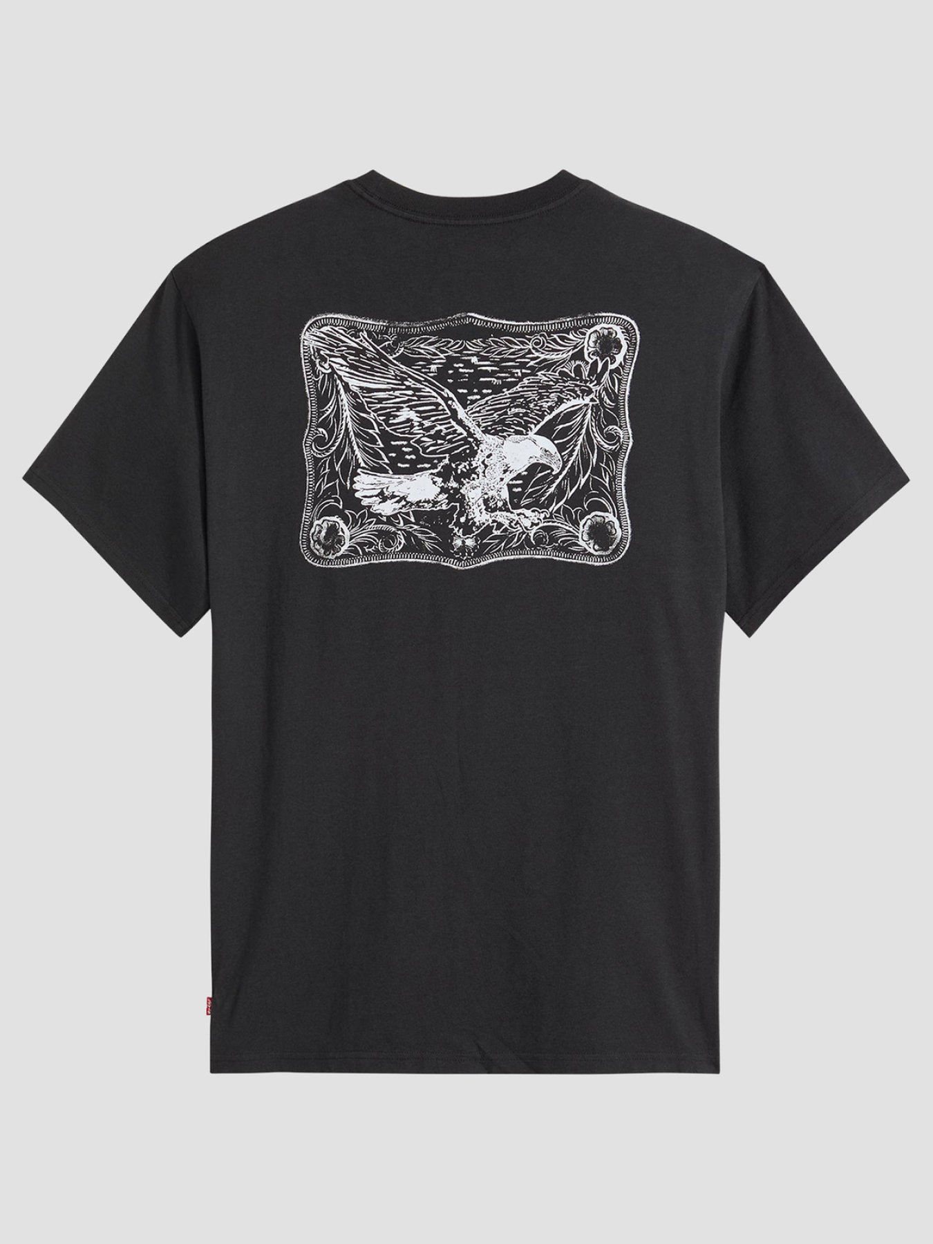 Чоловіча чорна футболка модель 16143;1821 Фото