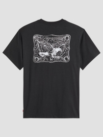 Чоловіча чорна футболка модель 16143;1821 Фото