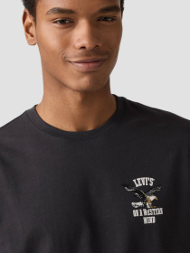 Чоловіча чорна футболка модель 16143;2050 Фото