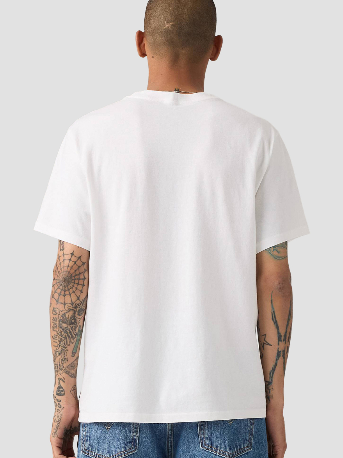 Мужская белая футболка модель 16143;2088 Фото