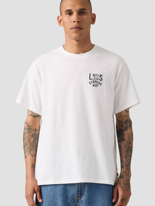 Мужская белая футболка модель 16143;2088 Фото