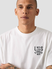 Мужская белая футболка модель 16143;2088 Фото