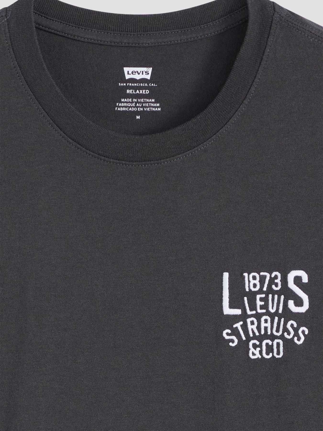 Чоловіча темно-сіра футболка модель 16143;2101 Фото