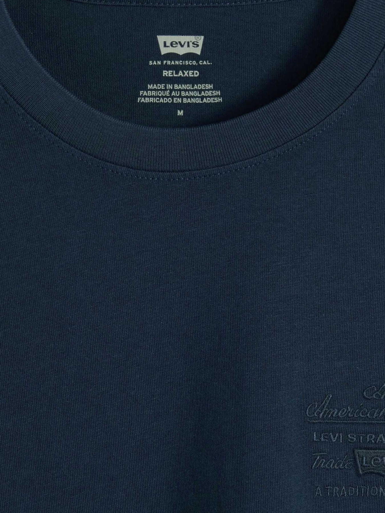 Мужская темно-синяя футболка модель 16143;2404 Фото