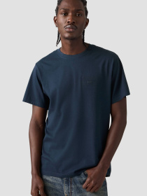 Мужская темно-синяя футболка модель 16143;2404 Фото