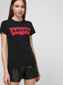 Жіноча чорна футболка модель 17369;0201 Фото