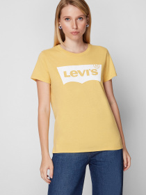 Жіноча жовта футболка модель 17369;0778 Фото