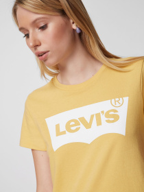 Жіноча жовта футболка модель 17369;0778 Фото