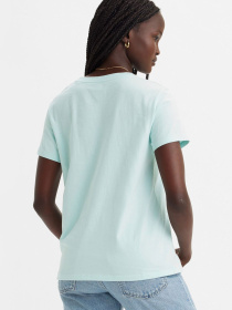 Жіноча блакитна футболка модель 17369;2455 Фото