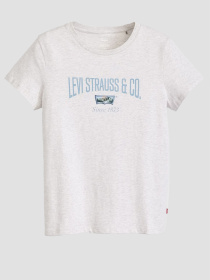 Жіноча світло-сіра футболка модель 17369;2800 Фото