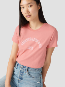 Жіноча рожева футболка модель 17369;2929 Фото