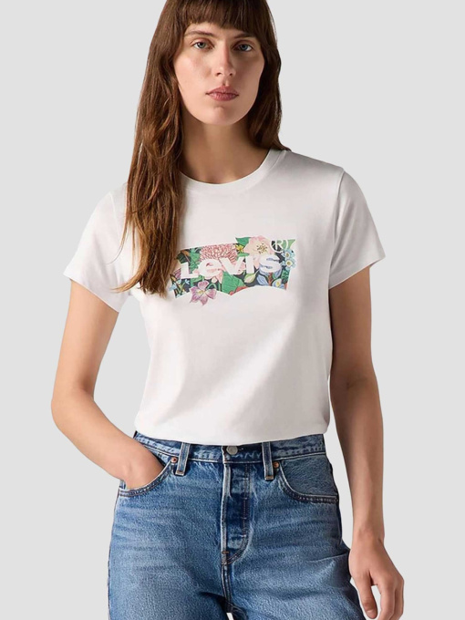 Жіноча біла футболка модель 17369;2931 Фото