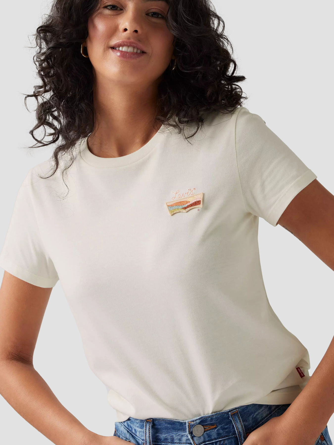 Жіноча біла футболка модель 17369;2941 Фото