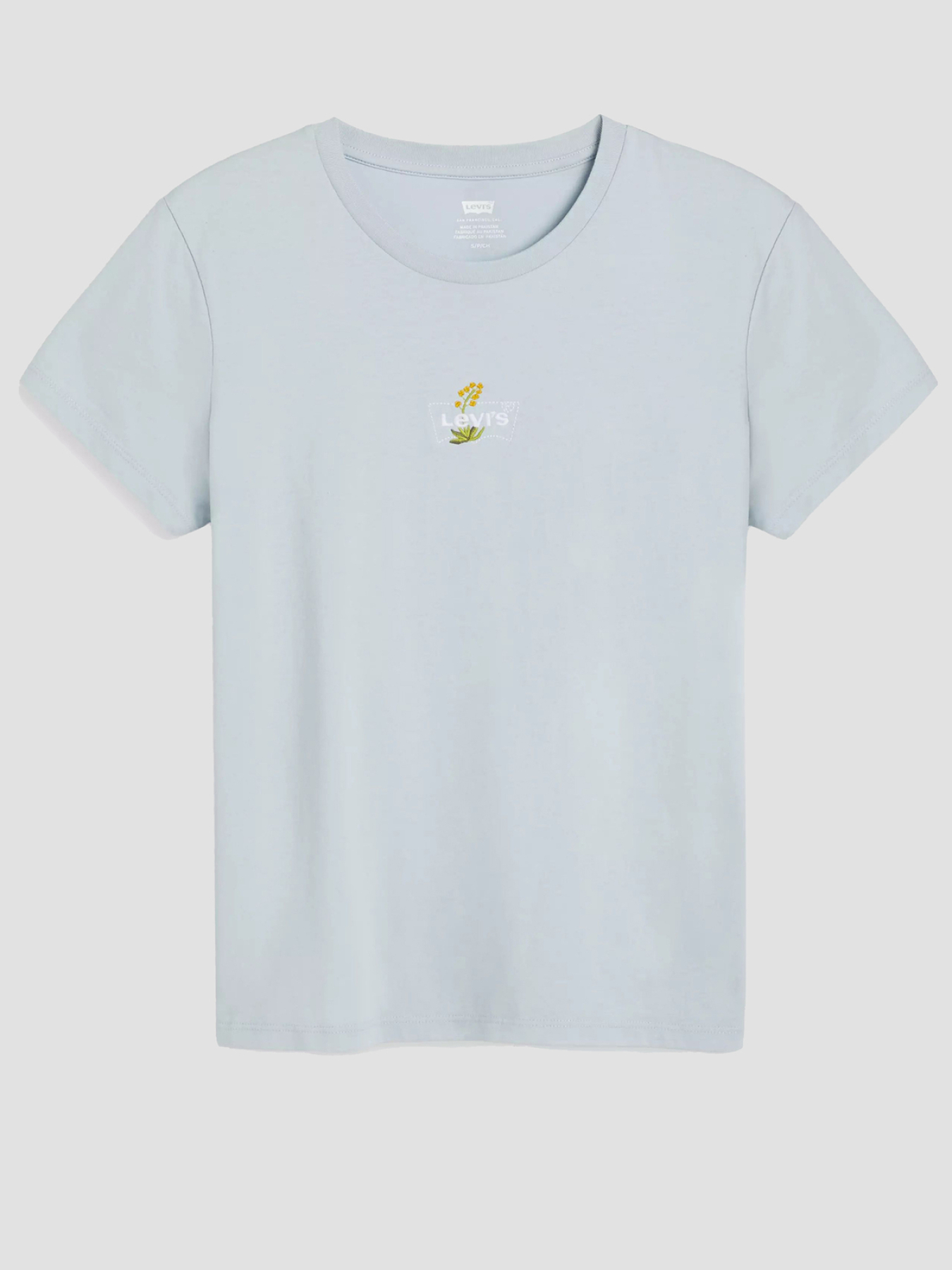 Жіноча блакитна футболка модель 17369;3009 Фото